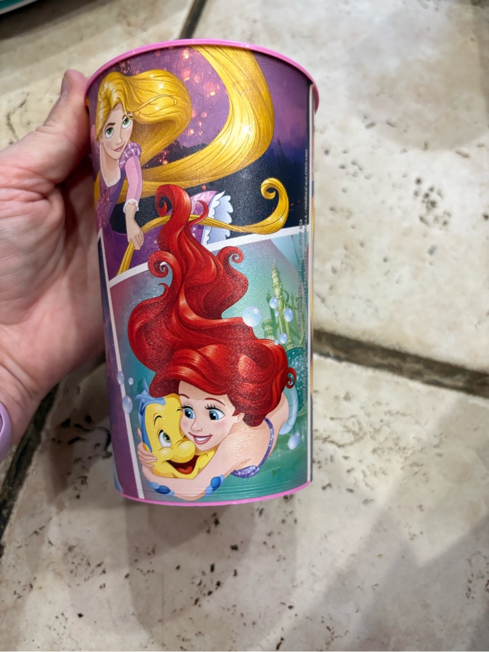 Disney Princess Pink Ariel & Friends Cup NWT